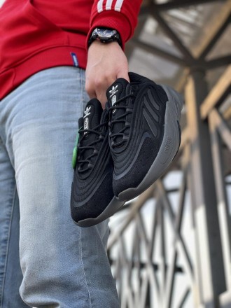  Кроссовки мужские чорные Adidas Ozelia Black Grey 
Представляем вашему вниманию. . фото 5