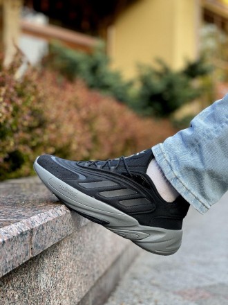  Кроссовки мужские чорные Adidas Ozelia Black Grey 
Представляем вашему вниманию. . фото 4