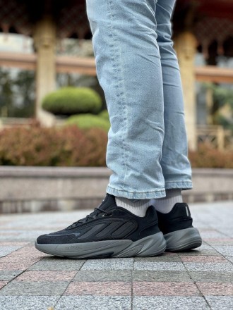  Кроссовки мужские чорные Adidas Ozelia Black Grey 
Представляем вашему вниманию. . фото 8