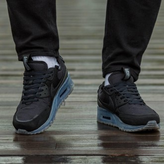 Кроссовки мужские черные Nike Air Max 90 x Terrascape Black Blue
 Мужские кроссо. . фото 7