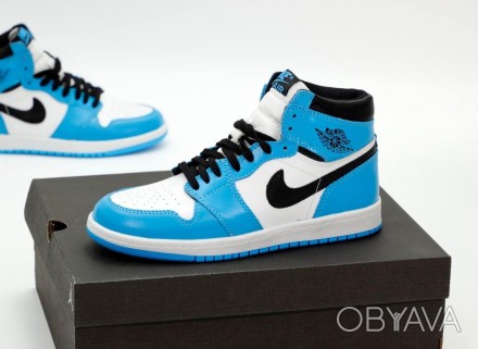 Кроссовки мужские синие Jordan 1 Retro High Blue White
Невероятно стильная синяя. . фото 1