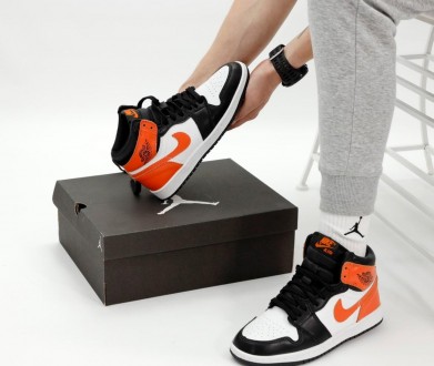 Кроссовки женские оранжевые Jordan 1 High Orange White Black
Крутые женские крос. . фото 4