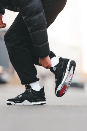 Кроссовки мужские черные Jordan 4 Black Canvas
Черные мужские спортивные кроссов. . фото 5