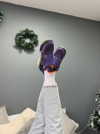 Кроссовки женские фиолетовые Jordan 4 Retro Canyon Purple
Представляем вашему вн. . фото 4