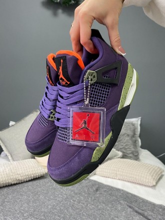 Кроссовки женские фиолетовые Jordan 4 Retro Canyon Purple
Представляем вашему вн. . фото 3