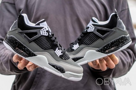 Кроссовки мужские черные Jordan 4 Retro SE Fear Black White Grey
Черные мужские . . фото 1