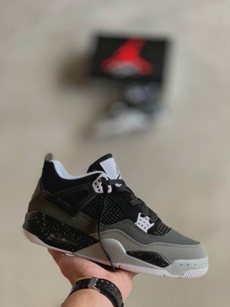 Кроссовки женские черные Jordan 4 Retro SE Fear Black White Grey
Представляем ва. . фото 3