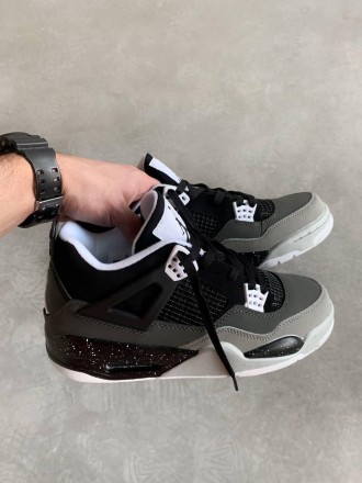 Кроссовки женские черные Jordan 4 Retro SE Fear Black White Grey
Представляем ва. . фото 4