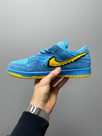 Кроссовки мужские голубые Nike SB Dunk Low X Grateful Dead Blu\Yellow
Представля. . фото 8