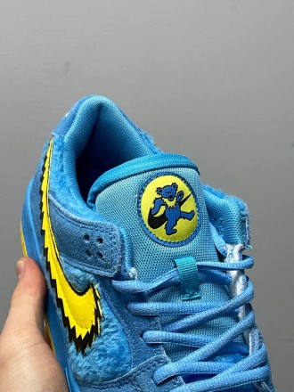 Кроссовки мужские голубые Nike SB Dunk Low X Grateful Dead Blu\Yellow
Представля. . фото 7