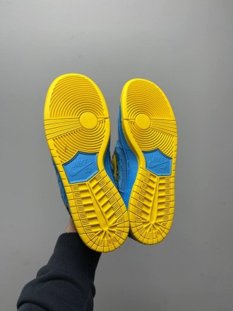 Кроссовки мужские голубые Nike SB Dunk Low X Grateful Dead Blu\Yellow
Представля. . фото 4