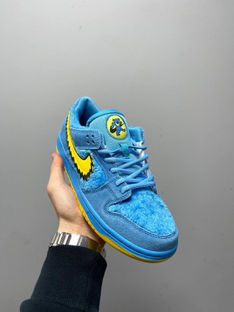 Кроссовки женские голубые Nike SB Dunk Low X Grateful Dead Blu\Yellow
Женские ни. . фото 2