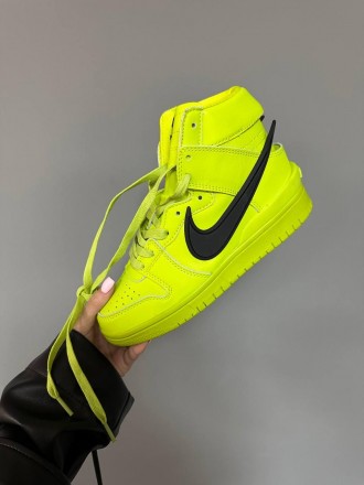 Кроссовки мужские кислотно-зеленые Nike SB Dunk High x Ambush Acid Green
Мужские. . фото 3