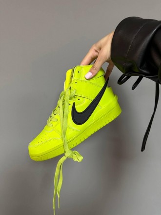 Кроссовки мужские кислотно-зеленые Nike SB Dunk High x Ambush Acid Green
Мужские. . фото 4