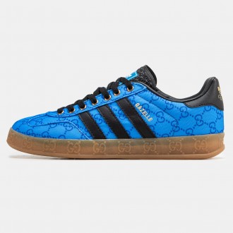 Кроссовки мужские синие Adidas Gazelle x Gucci Blue Black
Лидер продаж - мужские. . фото 3