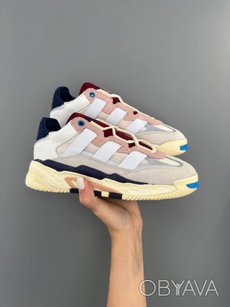 Кроссовки женские бежевые Adidas Niteball Beige Pink Blue
Шикарные спортивные же. . фото 1