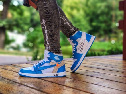 Кроссовки мужские синие Jordan 1Off-White 1 "Blue"
Представляем вам мужские крос. . фото 7