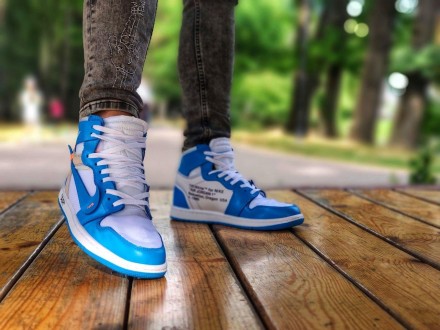Кроссовки мужские синие Jordan 1Off-White 1 "Blue"
Представляем вам мужские крос. . фото 8