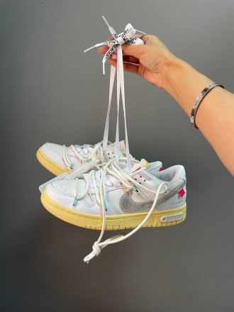 Кроссовки женские белые Nike SB Dunk x Off White Grey Yellow
Женские кроссовки Н. . фото 5