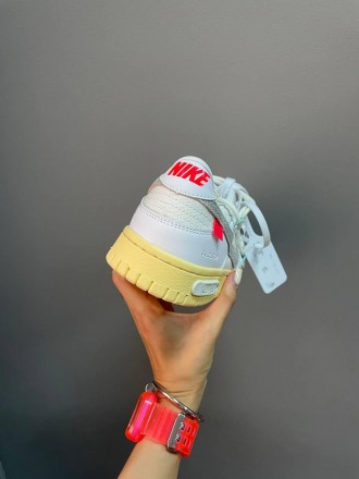 Кроссовки женские белые Nike SB Dunk x Off White Grey Yellow
Женские кроссовки Н. . фото 11