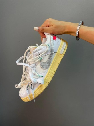 Кроссовки женские белые Nike SB Dunk x Off White Grey Yellow
Женские кроссовки Н. . фото 4