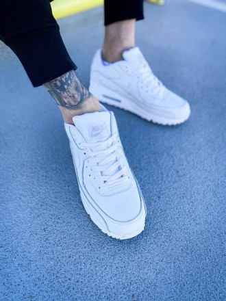 Кроссовки мужские белые Nike Air Max 90 "White"
Легендарные мужские кроссовки На. . фото 9