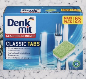 Засіб для миття посуду Tabs Classic від Denkmit видаляє навіть стійкі забрудненн. . фото 2