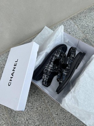 Сандали женские черные Chanel Dad Sandal Tweed Fabric Black
Женские сандали Шане. . фото 6