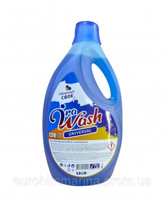 
Гель для прання Ira Wash universal 5,9 л 5820230570051 
Рідкий порошок Ira Wash. . фото 3