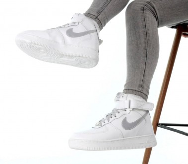 Кроссовки мужские белые зимние Nike Air Force Winter White Refl Мех 
Повседневны. . фото 8