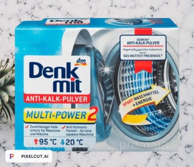 
Опис
Таблетки для пральних машин Denkmit Anti-Kalk-Tabs 60st - (Німеччина) 60 ш. . фото 3