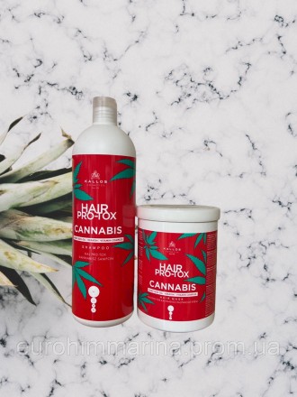 Шампунь + маска для волос Kallos Cosmetics Hair Pro-Tox Cannabis Shampoo с керат. Виноградов. фото 1 Шампунь + маска для волос Kallos Cosmetics Hair Pro-Tox Cannabis Shampoo с керат. Виноградов. фото 1