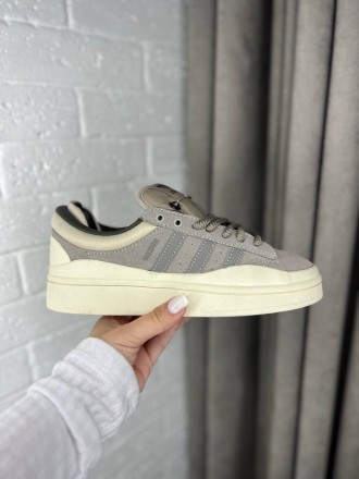 Кроссовки женские коричневые Adidas Campus x Bad Bunny Brown Beige 
Женские крос. . фото 3