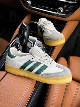 Кроссовки мужские белые Adidas Samba White Green
Легендарная классическая модель. . фото 2