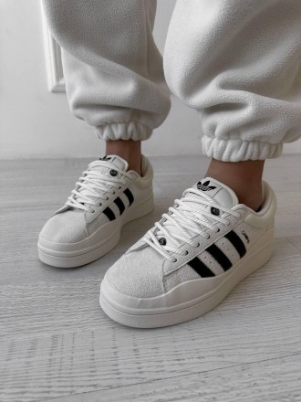 Кроссовки женские белые Adidas Campus x Bad Bunny White Black
Женские кроссовки . . фото 15