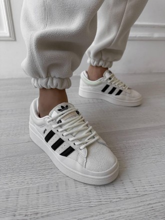 Кроссовки женские белые Adidas Campus x Bad Bunny White Black
Женские кроссовки . . фото 12