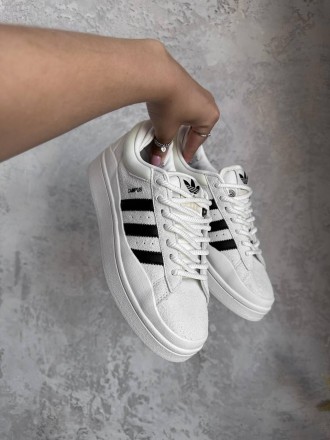 Кроссовки женские белые Adidas Campus x Bad Bunny White Black
Женские кроссовки . . фото 10