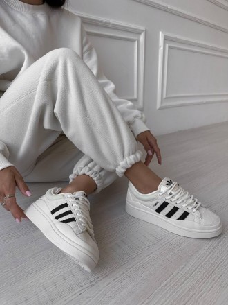 Кроссовки женские белые Adidas Campus x Bad Bunny White Black
Женские кроссовки . . фото 14