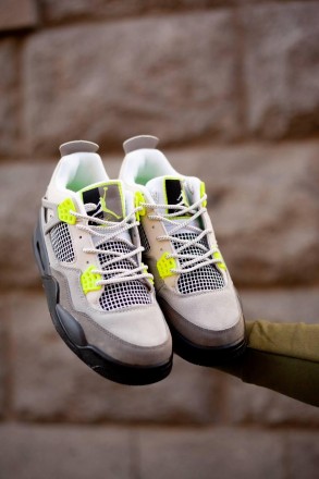 Кроссовки мужские серые Jordan 4 Retro SE "Neon"
Мужские спортивные кроссовки На. . фото 3