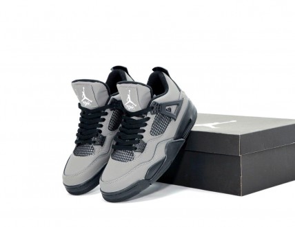 Кроссовки мужские серые Jordan 4 Grey Black
Мужские спортивные кроссовки Найк Аи. . фото 4