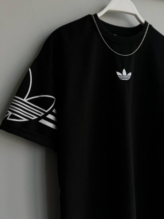 
Футболка мужская чёрная повседневная оверсайз брендовая Adidas (Адидас)
Мужская. . фото 5