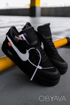 Кроссовки женские черные Nike Air Force 1 Off-White Black
Женские повседневные к. . фото 1