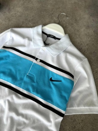 
Футболка поло мужская белая повседневная с коротким рукавом брендовая Nike Polo. . фото 3