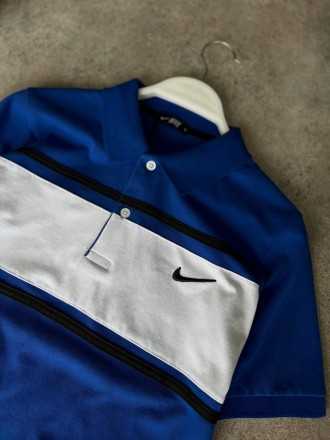 
Футболка поло мужская синяя повседневная с коротким рукавом брендовая Nike Polo. . фото 4