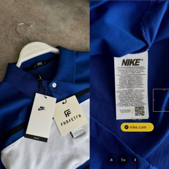 
Футболка поло мужская синяя повседневная с коротким рукавом брендовая Nike Polo. . фото 3
