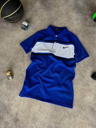 
Футболка поло мужская синяя повседневная с коротким рукавом брендовая Nike Polo. . фото 7