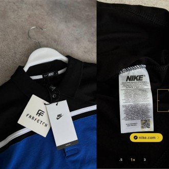 
Футболка поло мужская черная повседневная с коротким рукавом брендовая Nike Pol. . фото 4