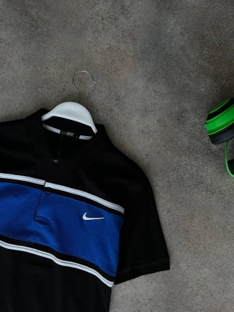 
Футболка поло мужская черная повседневная с коротким рукавом брендовая Nike Pol. . фото 5