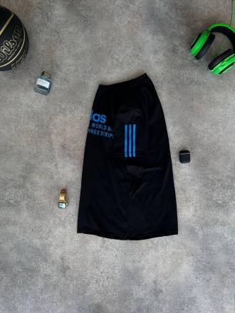 
Футболка мужская чёрная повседневная с коротким рукавом лето брендовая Adidas (. . фото 6