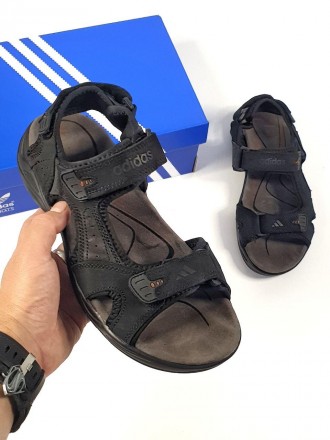 Сандали мужские черные Adidas Sandals Black 
Мужские сандали Адидас в черном цве. . фото 5